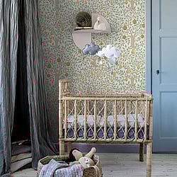 Galerie Wallcoverings Product Code: 33011 - Apelviken Wallpaper Collection Galerie Wallcoverings Product Code 33011 - Apelviken Wallpaper Collection - White Green Colours - Apples and Pears Design