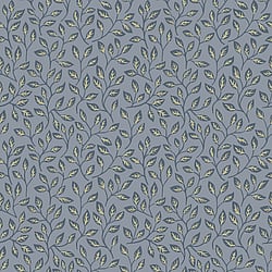 Galerie Wallcoverings Product Code: 33018 - Apelviken Wallpaper Collection Galerie Wallcoverings Product Code 33018 - Apelviken Wallpaper Collection - Blue Gold Colours - Leaf Trail Design