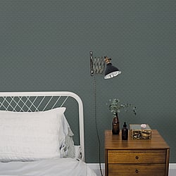 Galerie Wallcoverings Product Code: 33029 - Apelviken Wallpaper Collection Galerie Wallcoverings Product Code 33029 - Apelviken Wallpaper Collection - Blue Green Gold Colours - Mini Tulip Motif Design
