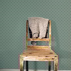 Galerie Wallcoverings Product Code: 33030 - Apelviken Wallpaper Collection Galerie Wallcoverings Product Code 33030 - Apelviken Wallpaper Collection - Green Grey Gold Colours - Mini Tulip Motif Design