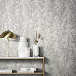 Galerie Wallcoverings Product Code: 33213 - Natural Opulence Wallpaper Collection Galerie Wallcoverings Product Code 33213 - Natural Opulence Wallpaper Collection - Grey Colours - Feathery Tree Design