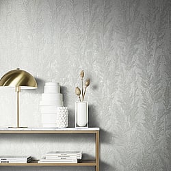 Galerie Wallcoverings Product Code: 33214 - Natural Opulence Wallpaper Collection Galerie Wallcoverings Product Code 33214 - Natural Opulence Wallpaper Collection - White Colours - Feathery Tree Design