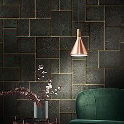 Galerie Wallcoverings Product Code: 33223 - Natural Opulence Wallpaper Collection Galerie Wallcoverings Product Code 33223 - Natural Opulence Wallpaper Collection - Black Colours - Wood Block Design