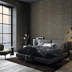 Galerie Wallcoverings Product Code: 33223 - Natural Opulence Wallpaper Collection Galerie Wallcoverings Product Code 33223 - Natural Opulence Wallpaper Collection - Black Colours - Wood Block Design