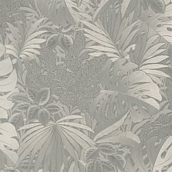 Galerie Wallcoverings Product Code: 33302 - Eden Wallpaper Collection Galerie Wallcoverings Product Code 33302 - Eden Wallpaper Collection - Metallic Jungle Leaves Design