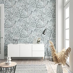 Galerie Wallcoverings Product Code: 33306 - Eden Wallpaper Collection Galerie Wallcoverings Product Code 33306 - Eden Wallpaper Collection - Jungle Leaves Design