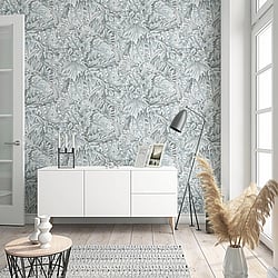 Galerie Wallcoverings Product Code: 33306 - Eden Wallpaper Collection Galerie Wallcoverings Product Code 33306 - Eden Wallpaper Collection - Jungle Leaves Design