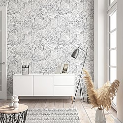 Galerie Wallcoverings Product Code: 33308 - Eden Wallpaper Collection Galerie Wallcoverings Product Code 33308 - Eden Wallpaper Collection - Jungle Leaves Design
