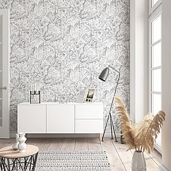 Galerie Wallcoverings Product Code: 33308 - Eden Wallpaper Collection Galerie Wallcoverings Product Code 33308 - Eden Wallpaper Collection - Jungle Leaves Design