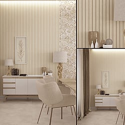 Galerie Wallcoverings Product Code: 33957 - Eden Wallpaper Collection Galerie Wallcoverings Product Code 33957 - Eden Wallpaper Collection - Wood Stripe Design