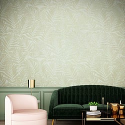 Galerie Wallcoverings Product Code: 34003 - The New Design Book Wallpaper Collection Galerie Wallcoverings Product Code 34003 - The New Design Book Wallpaper Collection - Green, Beige Colours - Botanical leaves design Design