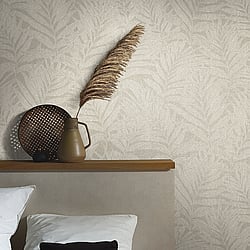 Galerie Wallcoverings Product Code: 34004 - Hotel Wallpaper Collection Galerie Wallcoverings Product Code 34004 - Hotel Wallpaper Collection - Greige Colours - Botanical leaves design Design