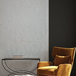 Galerie Wallcoverings Product Code: 34005 - Hotel Wallpaper Collection Galerie Wallcoverings Product Code 34005 - Hotel Wallpaper Collection - Grey, White, Cream Colours - Botanical leaves design Design
