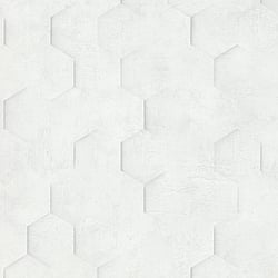 Galerie Wallcoverings Product Code: 34157 - Loft 2 Wallpaper Collection Galerie Wallcoverings Product Code 34157 - Loft 2 Wallpaper Collection - White Colours - 3D Geometric Hexagon Design