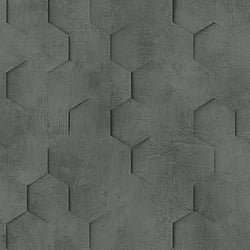 Galerie Wallcoverings Product Code: 34161 - Loft 2 Wallpaper Collection Galerie Wallcoverings Product Code 34161 - Loft 2 Wallpaper Collection - Black Colours - 3D Geometric Hexagon Design