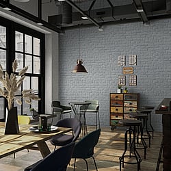 Galerie Wallcoverings Product Code: 34167 - Loft 2 Wallpaper Collection Galerie Wallcoverings Product Code 34167 - Loft 2 Wallpaper Collection - Grey Colours - Brick Texture Design