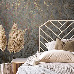 Galerie Wallcoverings Product Code: 34256 - Urban Textures Wallpaper Collection Galerie Wallcoverings Product Code 34256 - Urban Textures Wallpaper Collection - Black Copper Colours - Graphic Design