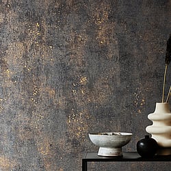 Galerie Wallcoverings Product Code: 34270 - Urban Textures Wallpaper Collection Galerie Wallcoverings Product Code 34270 - Urban Textures Wallpaper Collection - Black Copper Colours - Plain Design