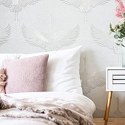 Galerie Wallcoverings Product Code: 34528 - Kumano Wallpaper Collection Galerie Wallcoverings Product Code 34528 - Kumano Wallpaper Collection - White Colours - Stork Design