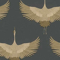 Galerie Wallcoverings Product Code: 34532 - Kumano Wallpaper Collection Galerie Wallcoverings Product Code 34532 - Kumano Wallpaper Collection - Black, Gold Colours - Stork Design