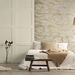 Galerie Wallcoverings Product Code: 34535 - Kumano Wallpaper Collection Galerie Wallcoverings Product Code 34535 - Kumano Wallpaper Collection - Beige Colours - Flow Design