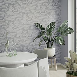 Galerie Wallcoverings Product Code: 34536 - Kumano Wallpaper Collection Galerie Wallcoverings Product Code 34536 - Kumano Wallpaper Collection - Grey Colours - Flow Design