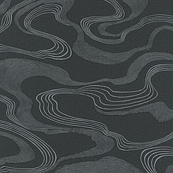 Galerie Wallcoverings Product Code: 34537 - Kumano Wallpaper Collection Galerie Wallcoverings Product Code 34537 - Kumano Wallpaper Collection - Black Colours - Flow Design