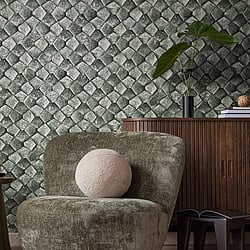 Galerie Wallcoverings Product Code: 34933 - Eclectic Wallpaper Collection Galerie Wallcoverings Product Code 34933 - Eclectic Wallpaper Collection - Green/Grey Colours - Graphic Design