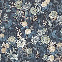 Galerie Wallcoverings Product Code: 3717 - Tendenza Wallpaper Collection Galerie Wallcoverings Product Code 3717 - Tendenza Wallpaper Collection - Blue Colours - Fiore Floral Design