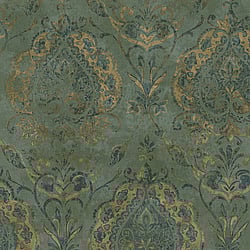 Galerie Wallcoverings Product Code: 3725 - Tendenza Wallpaper Collection Galerie Wallcoverings Product Code 3725 - Tendenza Wallpaper Collection - Green Colours - Floral Damask Design