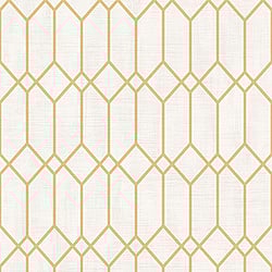 Galerie Wallcoverings Product Code: 3732 - Tendenza Wallpaper Collection Galerie Wallcoverings Product Code 3732 - Tendenza Wallpaper Collection - White Yellow Colours - Hexagon Trellis Design