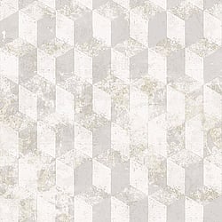 Galerie Wallcoverings Product Code: 3750 - Tendenza Wallpaper Collection Galerie Wallcoverings Product Code 3750 - Tendenza Wallpaper Collection - White Silver Colours - Cube Motif Design