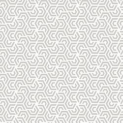 Galerie Wallcoverings Product Code: 3770 - Tendenza Wallpaper Collection Galerie Wallcoverings Product Code 3770 - Tendenza Wallpaper Collection - White Silver Colours - Honeycomb Geometric Design