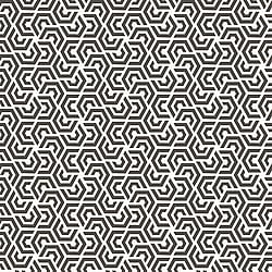 Galerie Wallcoverings Product Code: 3773 - Tendenza Wallpaper Collection Galerie Wallcoverings Product Code 3773 - Tendenza Wallpaper Collection - White Black Colours - Honeycomb Geometric Design