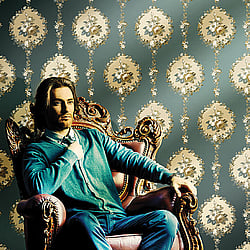 Galerie Wallcoverings Product Code: 3903 - Italian Damasks 3 Wallpaper Collection Galerie Wallcoverings Product Code 3903 - Italian Damasks 3 Wallpaper Collection - Blue Cream Colours - Traditional Floral Design