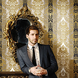 Galerie Wallcoverings Product Code: 3919 - Italian Damasks 3 Wallpaper Collection Galerie Wallcoverings Product Code 3919 - Italian Damasks 3 Wallpaper Collection - Black Beige Gold Colours - Damask Stripe Design