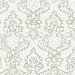 Galerie Wallcoverings Product Code: 42500 - Opulence Wallpaper Collection Galerie Wallcoverings Product Code 42500 - Opulence Wallpaper Collection - Cream Beige Grey Colours - Luxury Italian Damask Design