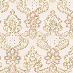 Galerie Wallcoverings Product Code: 42504 - Opulence Wallpaper Collection Galerie Wallcoverings Product Code 42504 - Opulence Wallpaper Collection - Pink Gold Colours - Luxury Italian Damask Design