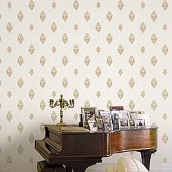 Galerie Wallcoverings Product Code: 42513 - Opulence Wallpaper Collection Galerie Wallcoverings Product Code 42513 - Opulence Wallpaper Collection - Gold Cream Colours - Italian Motif Design