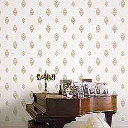 Galerie Wallcoverings Product Code: 42514 - Opulence Wallpaper Collection Galerie Wallcoverings Product Code 42514 - Opulence Wallpaper Collection - Pink Gold Colours - Italian Motif Design