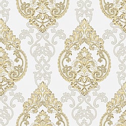 Galerie Wallcoverings Product Code: 42522 - Opulence Wallpaper Collection Galerie Wallcoverings Product Code 42522 - Opulence Wallpaper Collection - Cream Gold Colours - Large Damask Design