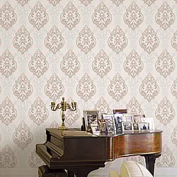Galerie Wallcoverings Product Code: 42524 - Opulence Wallpaper Collection Galerie Wallcoverings Product Code 42524 - Opulence Wallpaper Collection - Pink Colours - Large Damask Design