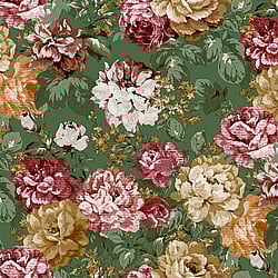 Galerie Wallcoverings Product Code: 42535 - Opulence Wallpaper Collection Galerie Wallcoverings Product Code 42535 - Opulence Wallpaper Collection - Green Pink Colours - Italian Floral Design