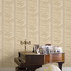 Galerie Wallcoverings Product Code: 42543 - Opulence Wallpaper Collection Galerie Wallcoverings Product Code 42543 - Opulence Wallpaper Collection - Yellow Gold Colours - Drape Effect Design