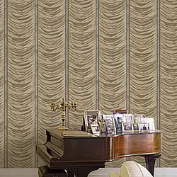 Galerie Wallcoverings Product Code: 42547 - Opulence Wallpaper Collection Galerie Wallcoverings Product Code 42547 - Opulence Wallpaper Collection - Gold Colours - Drape Effect Design