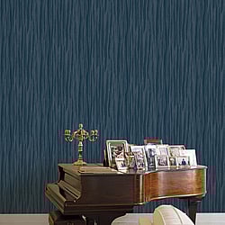 Galerie Wallcoverings Product Code: 42569 - Italian Textures 3 Wallpaper Collection Galerie Wallcoverings Product Code 42569 - Italian Textures 3 Wallpaper Collection - Navy Blue Colours - Pleated Texture Design