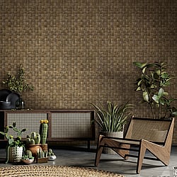 Galerie Wallcoverings Product Code: 45742 - Woods And Wicker Wallpaper Collection Galerie Wallcoverings Product Code 45742 - Woods And Wicker Wallpaper Collection - Brown Colours - 3D optics Design