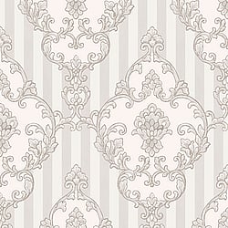 Galerie Wallcoverings Product Code: 4600 - Italian Glamour Wallpaper Collection Galerie Wallcoverings Product Code 4600 - Italian Glamour Wallpaper Collection - Neutral Colours - Damask over Stripe Design