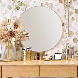 Galerie Wallcoverings Product Code: 47422 - Flora Wallpaper Collection Galerie Wallcoverings Product Code 47422 - Flora Wallpaper Collection - White, Brown Colours - Eucalyptus Design