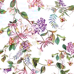 Galerie Wallcoverings Product Code: 47456 - Flora Wallpaper Collection Galerie Wallcoverings Product Code 47456 - Flora Wallpaper Collection - White, Rose, Green Colours - Summer Bouquet Design